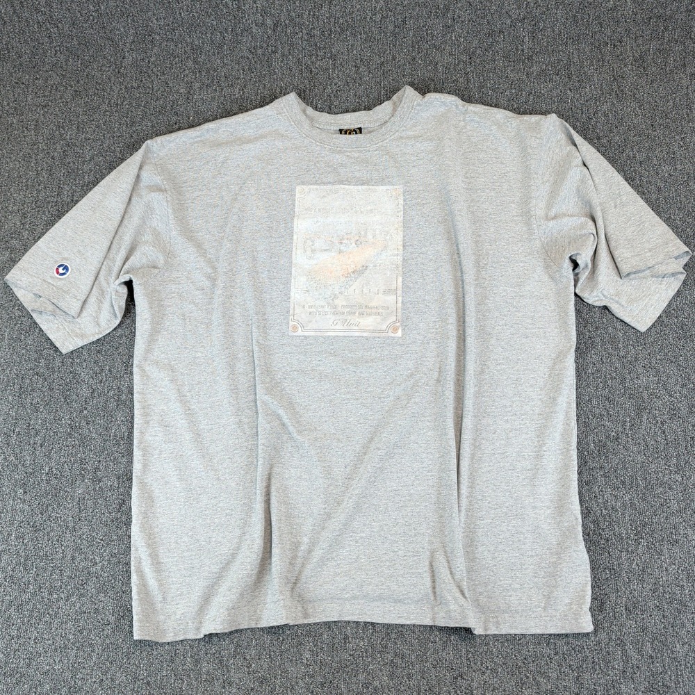 G-Unit‎ Vintage Y2K Heavyweight Graphic Tee Men 3XL Gray Oversized Streetwear